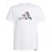 ADIDAS J C PHOTO TEE JI6672 ΠΑΙΔΙΚΗ ΒΑΜΒΑΚΕΡΗ ΜΠΛΟΥΖΑ T.Shirt UNISEX ΛΕΥΚΗ